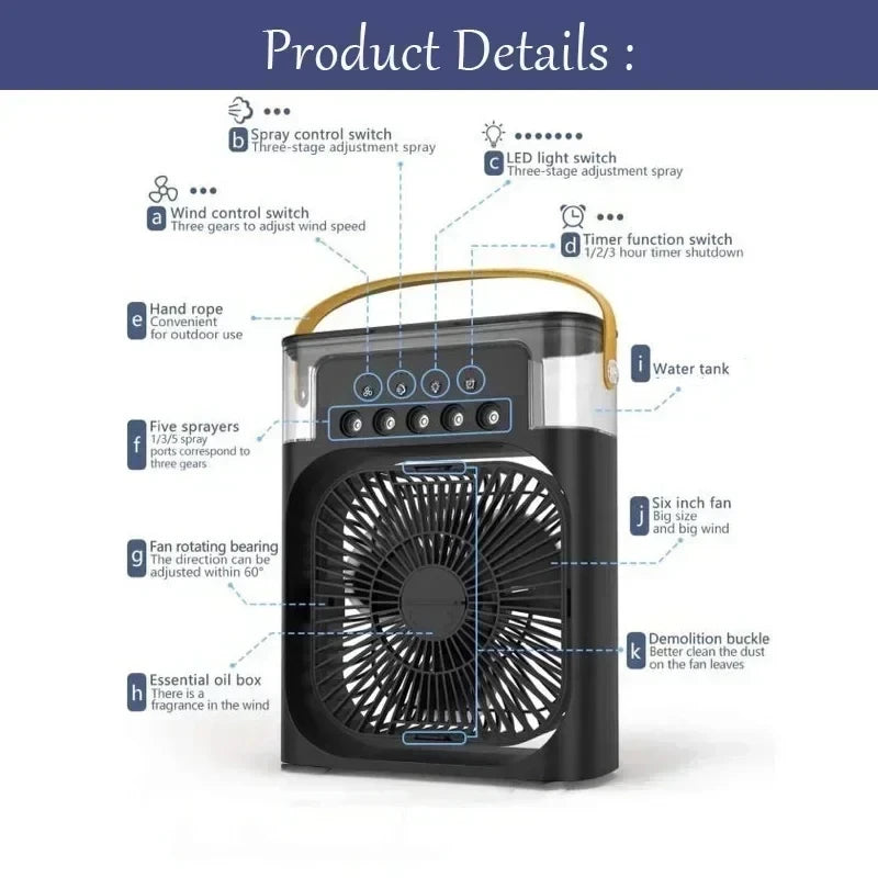 Portable Mini Air Conditioner Fan